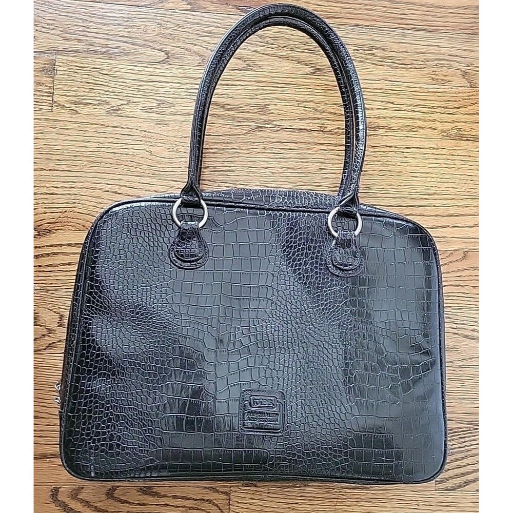 Totes Faux Croc Style Leather Large laptop/computer bag Top handle/Shoulder Bag